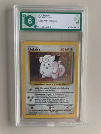 Carta Pokemon Clefairy set base graad 6