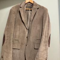 Giacca in velluto beige