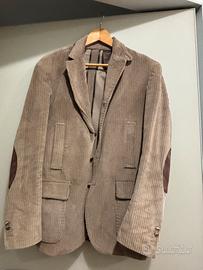 Giacca in velluto beige