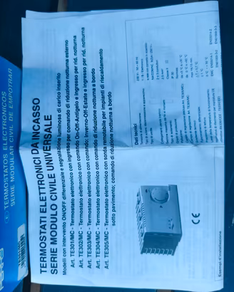 Due Termostati Caldaia Elettrico e Digitale