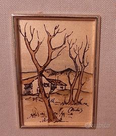 Quadretto paesaggio invernale