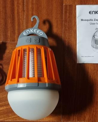 Lampada antizanzare da campeggio ricaricabile IPX6