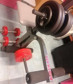 Panca bench 490 e lat macchine.