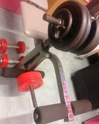 Panca bench 490 e lat macchine.