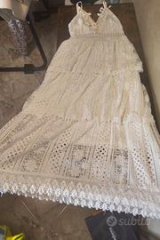 vestito zara pizzo a balze