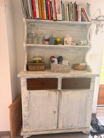 Credenza/dispensa rustica antica in legno vintage