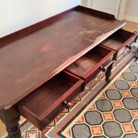 Scrittoio classico inglese 3 cassetti in mogano