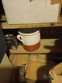 vaso bicolore/Bianco totale due 