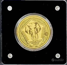 Moneta oro puro .999 - serie Big Five "Elefante"