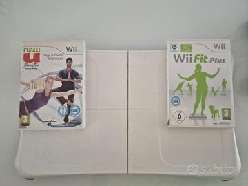 Wii balance con Wii fit plus e yoga e pilates wo
