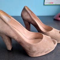 Scarpe camoscio visone