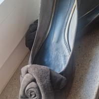 Ballerine camoscio grigie