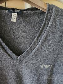 Maglione scollo a V lana Armani Jeans