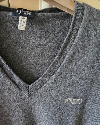 Maglione scollo a V lana Armani Jeans