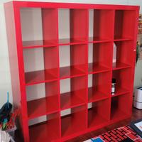 Libreria ikea rossa grande kallax edizione limitat