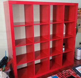 Libreria ikea rossa grande kallax edizione limitat