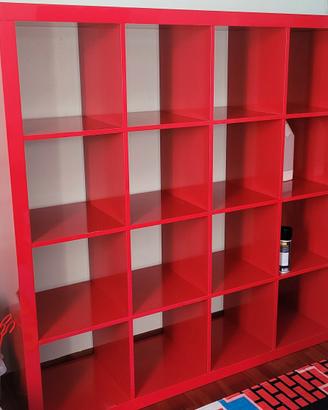 Libreria ikea rossa grande kallax edizione limitat