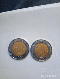 monete 500 lire italiane