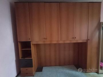 Armadio a ponte capiente - Color Ciliegio