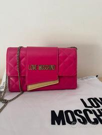 Love Moschino borsa a tracolla fucsia/oro - Nuova