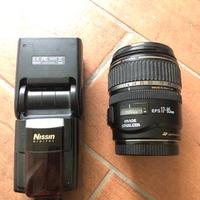 Obbiettivo Canon EF-S 17-85 + Flash Nissin DI86