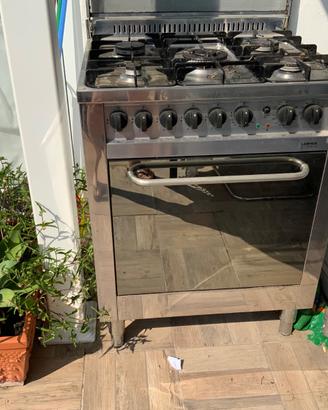 cucina LOFRA ACCIAO CON FORNO A GAS E LETTRICO