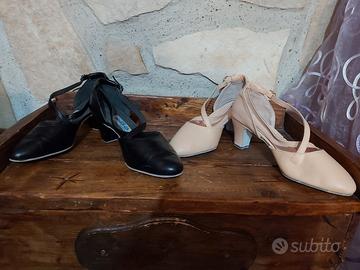 Scarpe da ballo modello Cuccarini in pelle