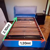 Letto una piazza e mezzo con rete ergonomica elett