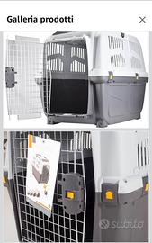 Gabbia grande per cani e gatti 75x50x65 cm – 30€