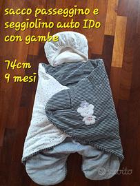sacco passeggino e seggiolino