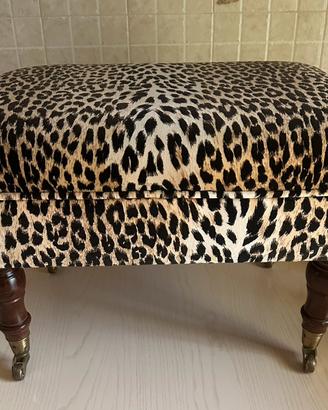 Coppia Pouf Poggiapiedi Maculati Vintage
