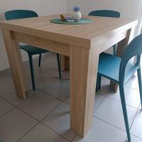 Tavolo cucina 90(180)x90 in legno