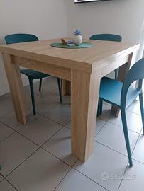 Tavolo cucina 90(180)x90 in legno