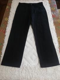 Pantaloni  Zara Uomo Cotone Blu Navy Taglia 42 IT 