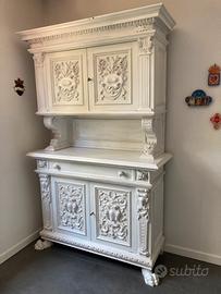 Mobile credenza con zampe di leone shabby chic