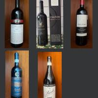lotto 5 bottiglie vino