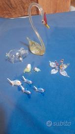 piccoli soprammobili in vetro