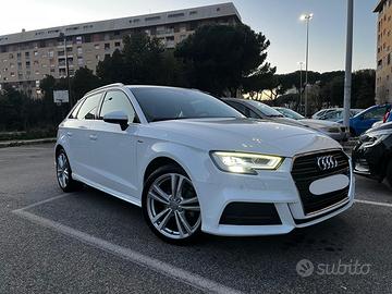Audi A3 2019 sline 1,6 tdi, virtual cockpit e led