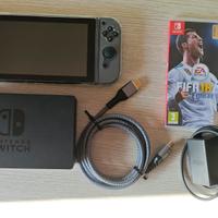 Nintendo switch + fifa 18 e accessori