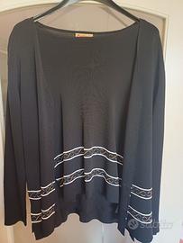 Twin set nero nuovo in pura viscosa.