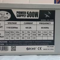 Alimentatore PSU VulTech GS-500B 500 W