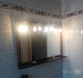 specchio parete vintage con luci 