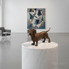 Bassotto statua in fusione 36 cm