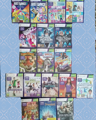 Xbox360 videogiochi per kinect A SCELTA + sconti