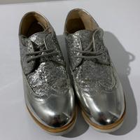 Scarpe Oxford argento n.38