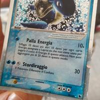 "Lapras ex". Carte Pokemon vintage 