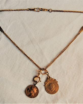 Catenina d'epoca fascista “DIEDE ORO ALLA PATRIA”