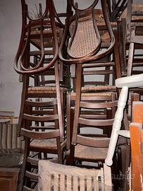 Sedie Paesane color noce