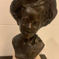 Scultura Bronzo Scugnizzo De Martino  1950