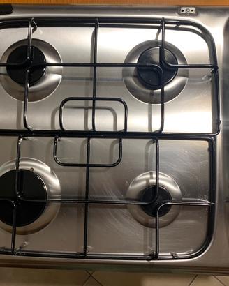 Piano cottura INDESIT 4 fuochi inox 60 cm